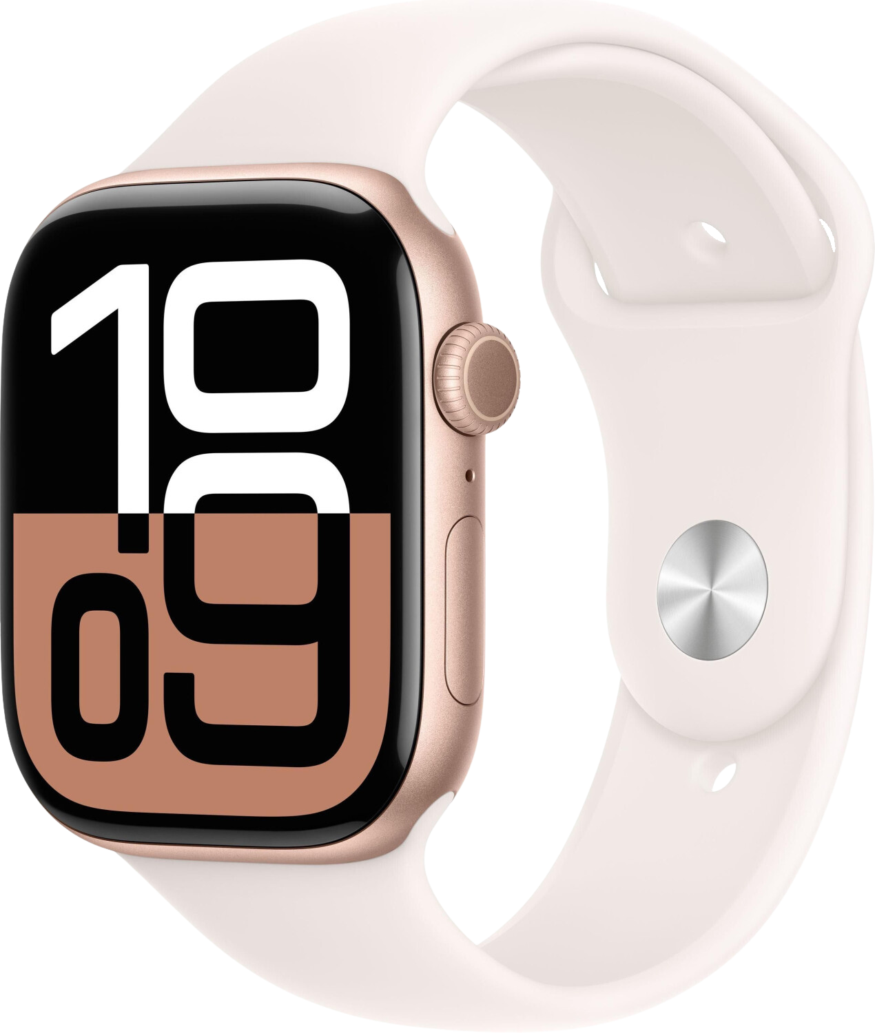Watch 10 LTE Alu 46mm Sportarmband Blassrosa M/L MWY73 von Apple