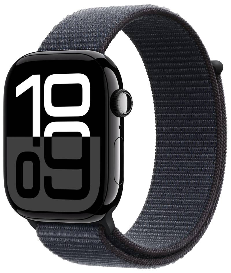 Watch 10 LTE Diamantschwarz Alu 46mm Sport Loop Tinte MWY53 von Apple