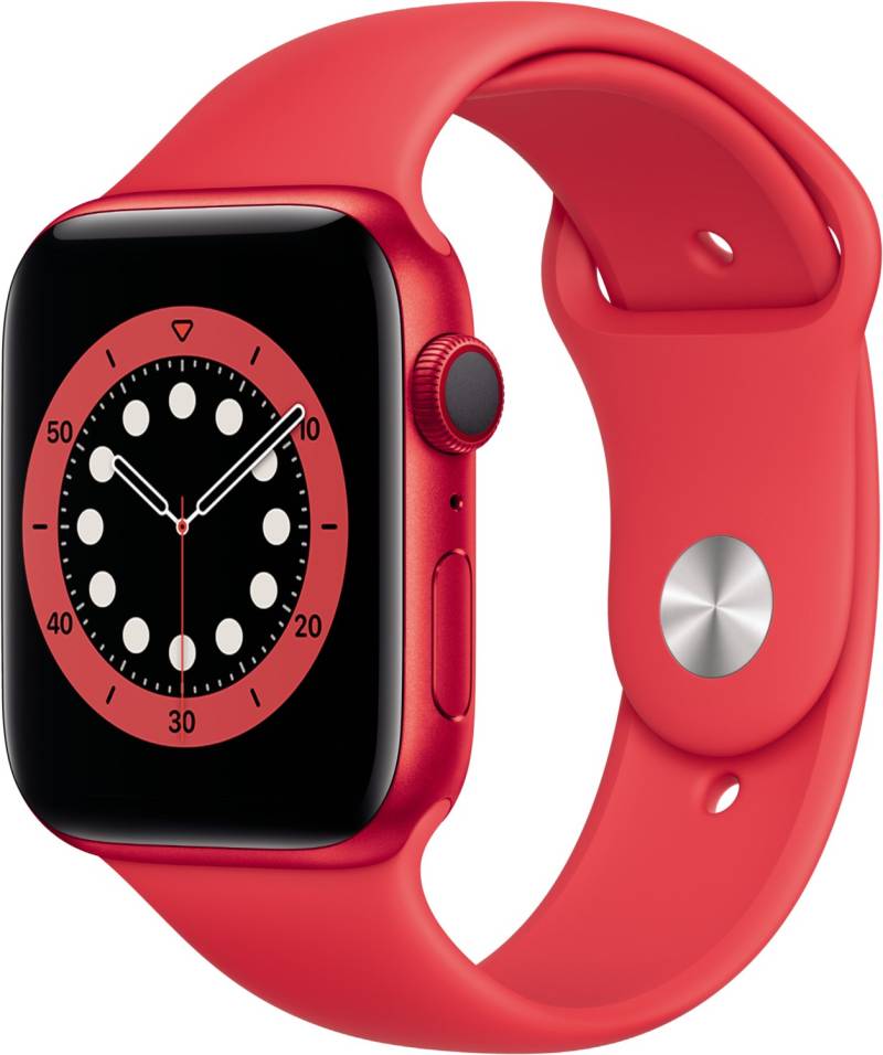 Watch Series 6 (44mm) GPS+4G (PRODUCT)RED mit Sportarmband rot von Apple