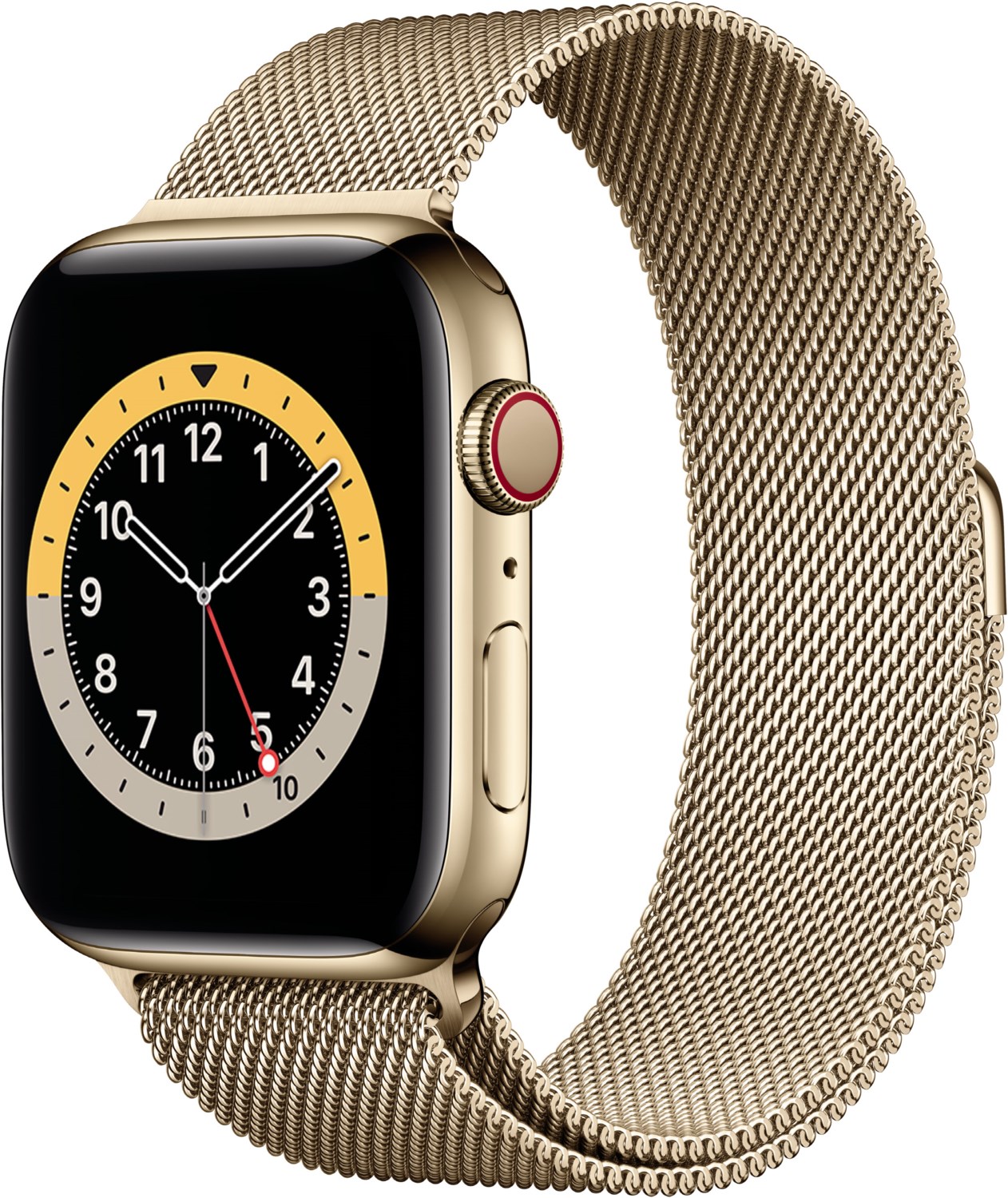 Watch Series 6 (44mm) GPS+4G mit Milanaise-Armband gold von Apple