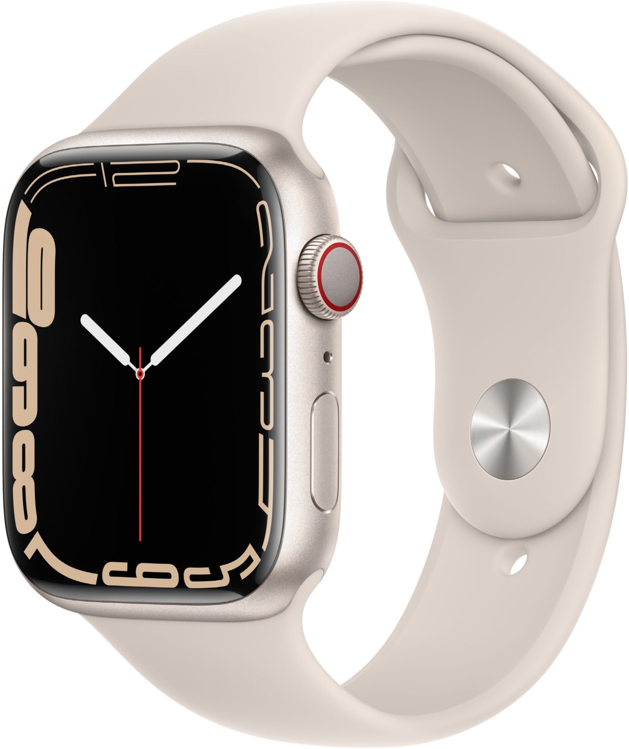 Watch Series 7 (45mm) GPS+4G Alu mit Sportarmband polarstern/polarstern von Apple