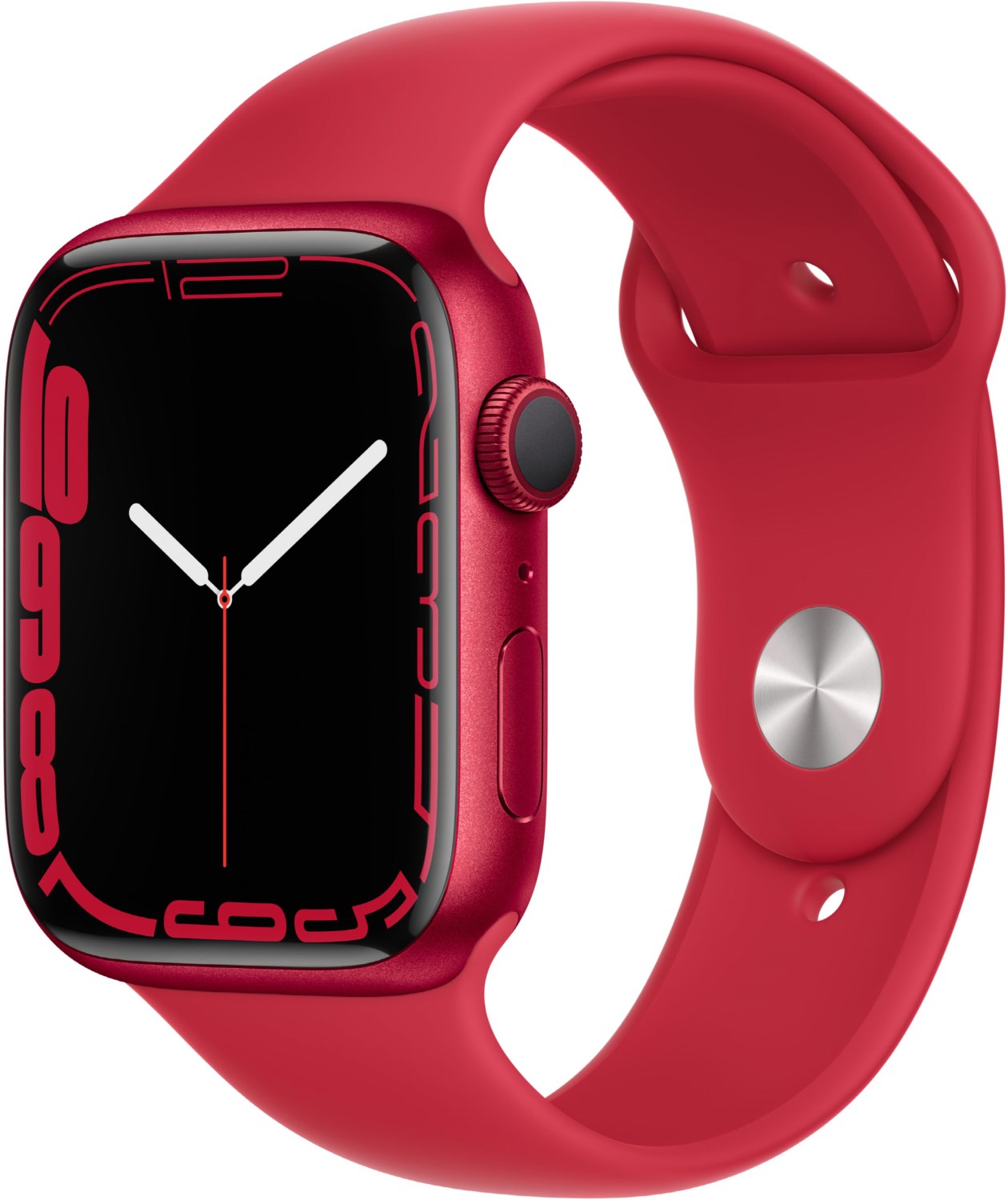 Watch Series 7 (45mm) GPS (PRODUCT)RED Alu mit Sportarmband rot von Apple