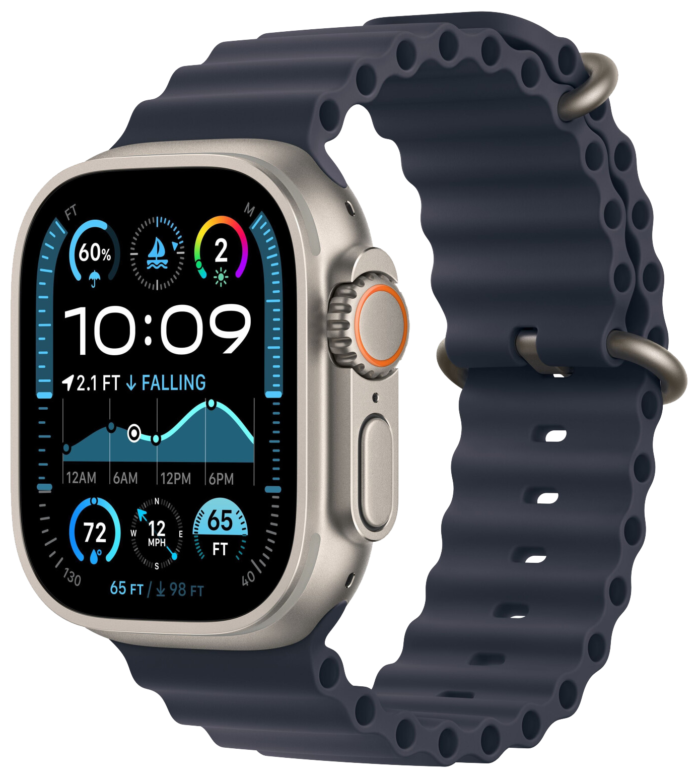 Watch Ultra 2 2024 LTE Natur 49 Ocean Armband Marine MX4D3F Watch Ultra 2 2024 LTE Natur 49 Ocean Armband Marine MX4D3F von Apple