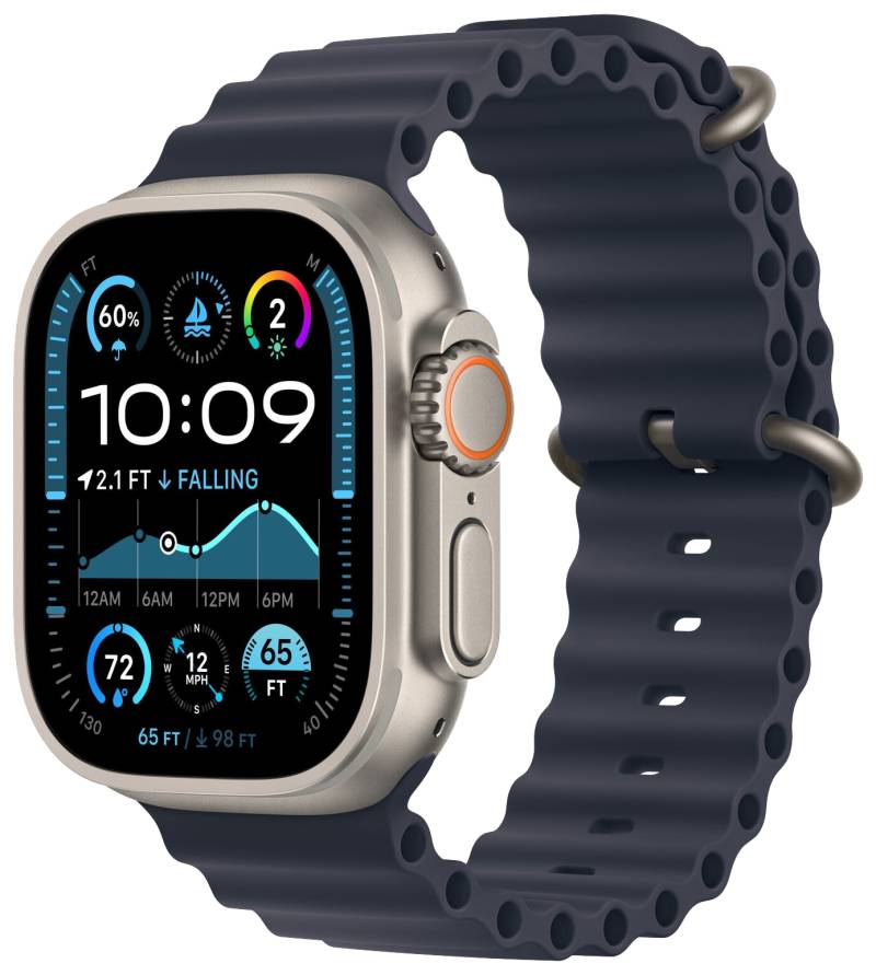 Watch Ultra 2 2024 LTE Natur 49 Ocean Armband Marine MX4D3F von Apple