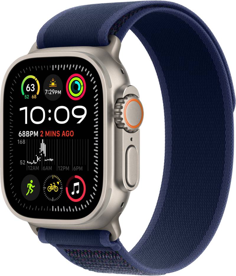 Watch Ultra 2 2024 LTE Natur 49mm Trail Loop Blau M/L MX4L3 von Apple