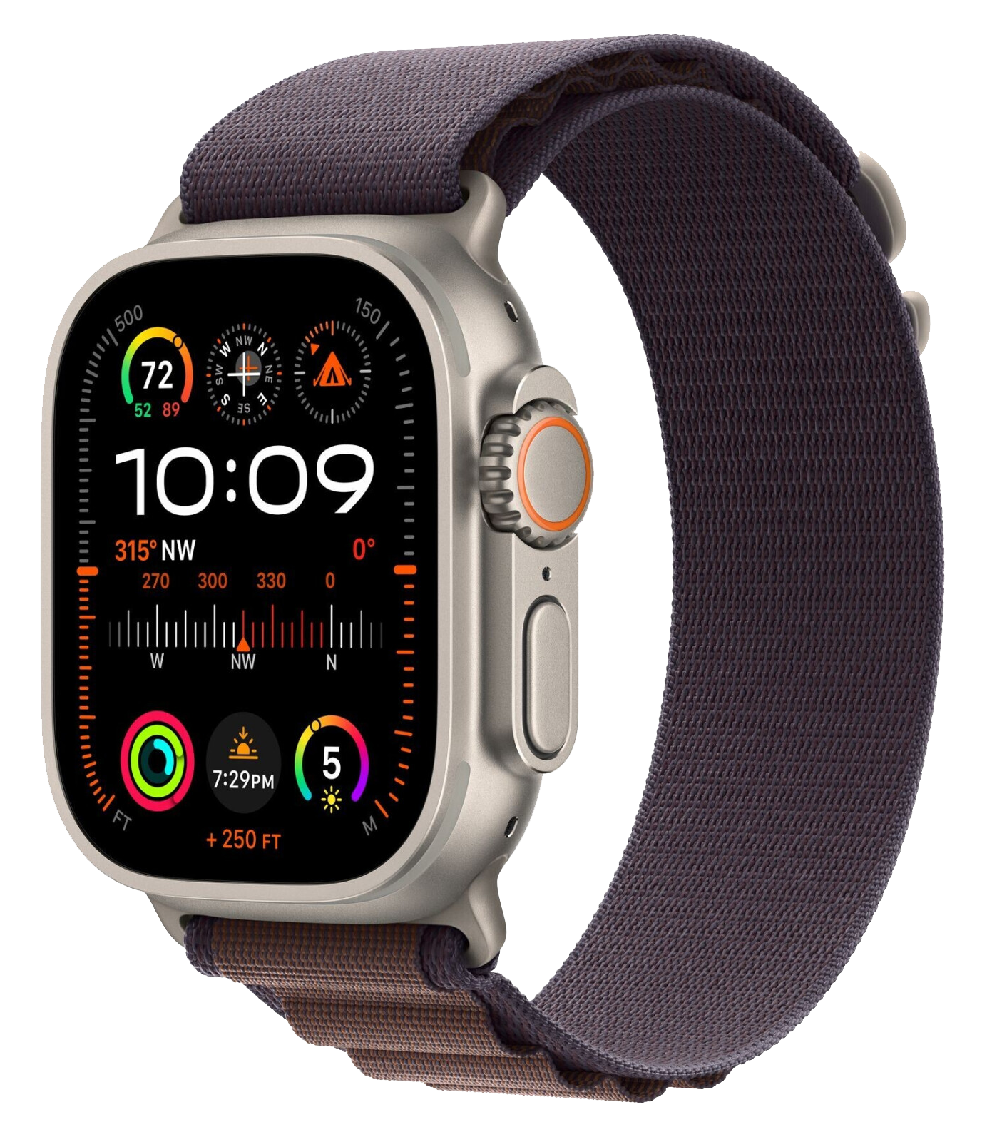 Watch Ultra 2 LTE Silber Titan 49 mm Alpine Loop Indigo Medium MRET3 Watch Ultra 2 LTE Silber Titan 49 mm Alpine Loop Indigo Medium MRET3 von Apple
