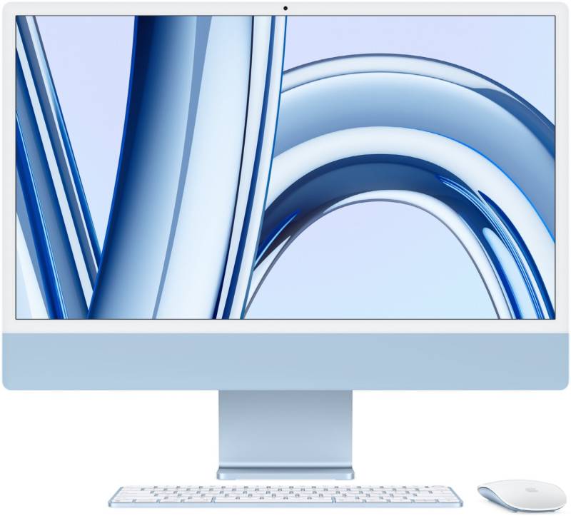 iMac 24" Retina 4.5K (MQRQ3D/A) blau von Apple