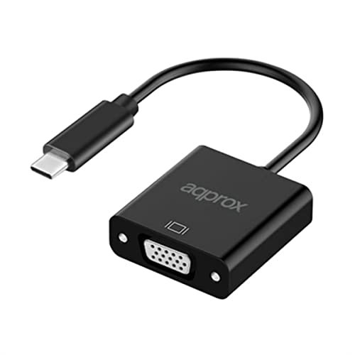 Approx Adapter USB C auf VGA APPC50 schwarz Approx Adapter USB C auf VGA APPC50 schwarz von Approx