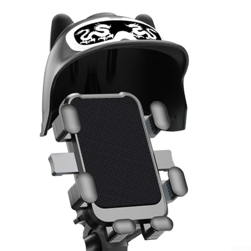 Aprilsunnyzone E-Bike-Smartphone-Halterung für Stabilität, einfach zu bedienen mit einem Sechskrallen-Verriegelungssystem (Lenker mit Hut) von Aprilsunnyzone