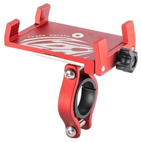 Aprilsunnyzone Handyhalterung Fahrrad Handyhalterung 90° Drehbar Halterung (Rot) von Aprilsunnyzone