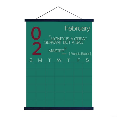 Aprilsunnyzone Holzrahmen-Kalender mit Check-in-Poster für verbesserte Selbstmotivation Aprilsunnyzone Holzrahmen-Kalender mit Check-in-Poster für verbesserte Selbstmotivation von Aprilsunnyzone