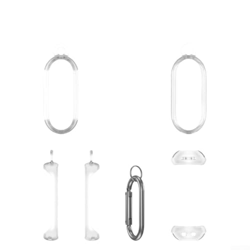 Aprilsunnyzone Weiche Schutzhülle mit Karabiner, sturzsicher, transparent, für NotePin AI, 6,2 x 2,4 x 1 cm (transparent) von Aprilsunnyzone