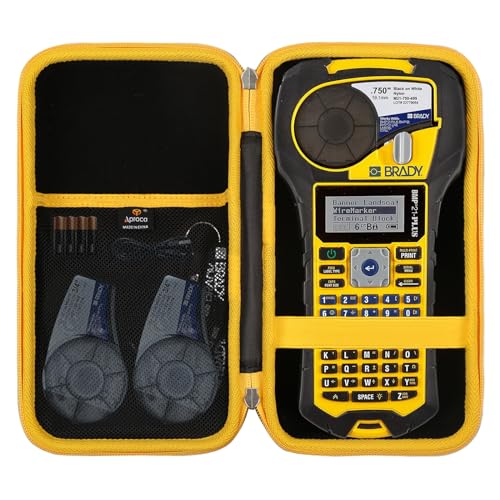 Aproca Hartschalen-Reise-Etui, für Brady M210 BMP21-PLUS BMP21-LAB Handheld-Etikettendrucker und Zubehör von Aproca