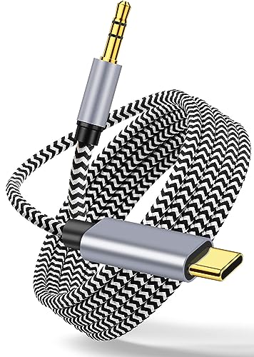 USB C auf Aux Kabel 1M,USB Typ C auf Klinke Kabel 3.5mm Jack Audio Auto für iPhone 15/Galaxy S24/Huawei/Pixel/iPad/Car Stereos von Aproo