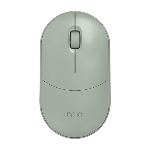 Aptiq kabellose Maus grün - Bluetooth + USB (Dual-Modus) - neutral - leise und präzise von Aptiq