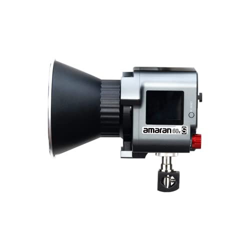Amaran 60x S - LED Dauerlicht für Fotografen, Studio - Monolight Punktquelle, Zweifarbiges Videolicht 65W 2.700-6.500K, unterstützt Batteriebetrieb, App-Steuerung, Bluetooth 5.0 Mesh, Bowens-Halterung von Aputure
