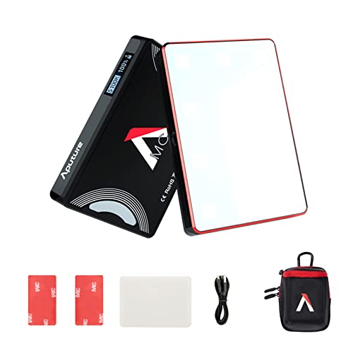 Aputure AL-MC RGBWW Kamera Video Dauerlicht Dimmbare 3200K-6500K LED-Fotoleuchte CRI96+ TLCI97+ Eingebaute Magnete mit App Conrol Kabelloses Laden Aputure AL-MC RGBWW Kamera Video Dauerlicht Dimmbare 3200K-6500K LED-Fotoleuchte CRI96+ TLCI97+ Eingebaute Magnete mit App Conrol Kabelloses Laden von Aputure