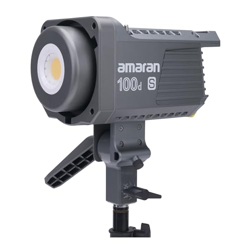 Aputure Amaran 100dS COB Light 100W Daylight Balanced LED, 5500K, 39500lux@1m, Bluetooth App Control Built-in 9 Lighting Effects DC/AC Power Supply von Aputure