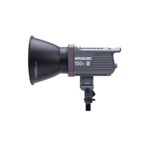 Aputure Amaran 100x S - Zweifarbige COB-Videoleuchte, Kompakte, Leichte LED Punktlichtquelle, 100W 2700-6500K Schlüsselleuchte für Fotografie & Videografie, Kompatibel mit Bowens-Mount-Zubehör von Aputure