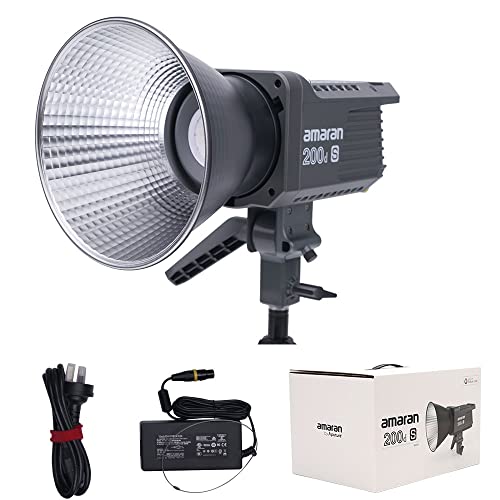 Aputure Amaran 200d S LED Video leuchte, COB 200d-S/200dS Licht 200 W Tageslicht-ausgeglichene LED 5600 K, 55800 Lux bei 1 m mit Bluetooth-App-Steuerung von Aputure