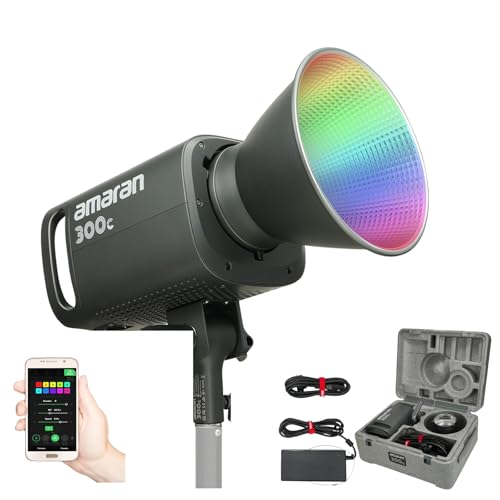 Amaran 300C RGBWW LED Video Light, 300W Full Color Photography Lighting,2500K to 7500K Bowens Mount Continuous Light,Bluetooth App Control Amaran 300C RGBWW LED Video Light, 300W Full Color Photography Lighting,2500K to 7500K Bowens Mount Continuous Light,Bluetooth App Control von Aputure