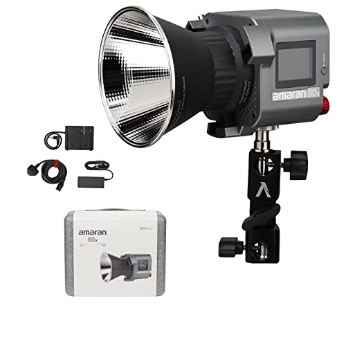 Aputure Amaran 60X 65W LED Video Licht,Bi-Farbe (2700K-6500K) mit Bowens Mount für Studiovideo,Fotografie von Aputure