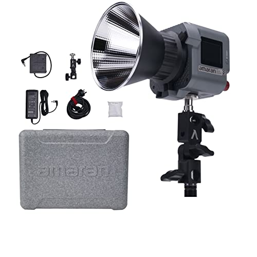 Aputure Amaran 60x S LED Videoleuchte 65W Ausgang Bi-Color 2700k-6500k mit Bowens Mount App Control DC/AC-Netzteil für die Fotografie von Aputure