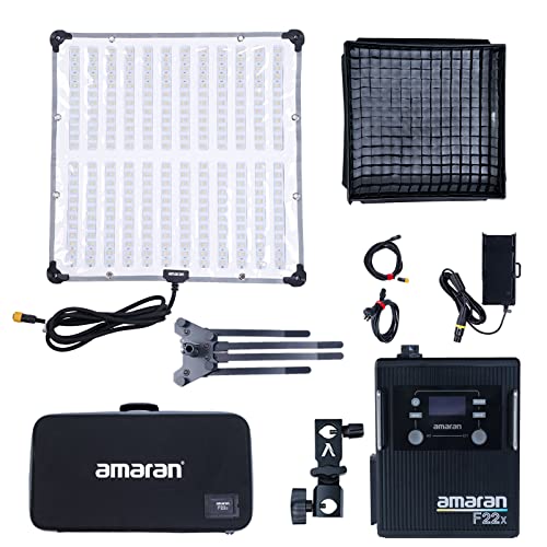 Aputure Amaran F22X 2'x2' Zweifarbiges Flexibles LED-Videolicht 2500K~7500K,CRI: 95+,TLCI: 98+,9 Beleuchtungseffekte Mit Wabengitter-Softbox,unterstützt App Steuerung Aputure Amaran F22X 2'x2' Zweifarbiges Flexibles LED-Videolicht 2500K~7500K,CRI: 95+,TLCI: 98+,9 Beleuchtungseffekte Mit Wabengitter-Softbox,unterstützt App Steuerung von Aputure