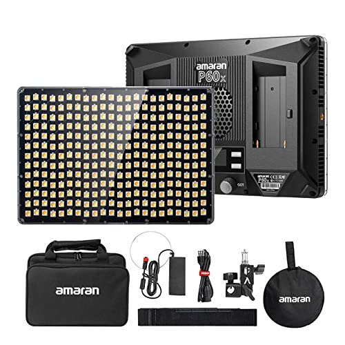 Aputure Amaran P60X LED-Fotoleuchte mit Softbox, 60 W, zweifarbig, 3200 K-6500 K, Bluetooth-Steuerung, weiß Aputure Amaran P60X LED-Fotoleuchte mit Softbox, 60 W, zweifarbig, 3200 K-6500 K, Bluetooth-Steuerung, weiß von Aputure