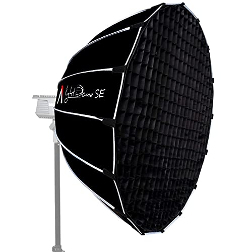 Aputure Light Dome SE Softbox 85cm / 35.5inch mit Wabe Tragetasche Kompatibel mit Amaran 100D / 200D / X Aputure 120D II 300D II 300X Godox sl60w Bowens Einfassung LED Videoleuchten von Aputure