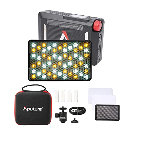 Aputure MC Pro RGBWW LED-Kamera-Videoleuchte, Temperatur 2000K-10000K, unterstützt magnetische Anziehung, IP65-Schutz, 15 integrierte Lichteffekte und App-Steuerung von Aputure
