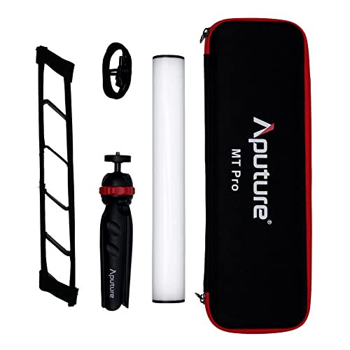Aputure MT Pro Mini Tube LED-Licht 614 Lux bei 0,5 m (6500 K), eingebauter Lithium-Polymer-Akku für Inhaltsersteller, Filmemacher, Fotografen von Aputure