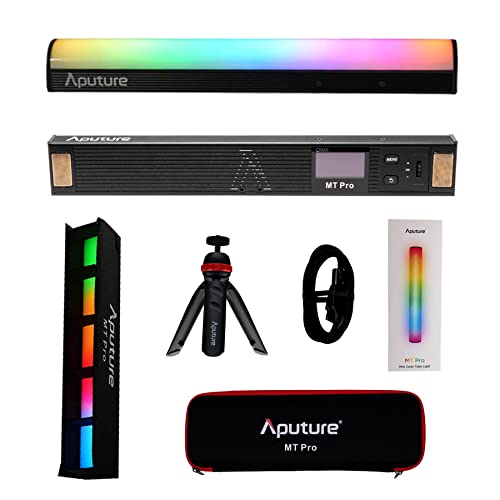 Aputure MT Pro Vollfarbige Mini-LED-Leuchtstoffröhre CCT 2000K-10000K RGBWW Leuchtstab CRI 95+ TLCI 98+ unterstützt APP-Steuerung mit Stativ und Gittern Aputure MT Pro Vollfarbige Mini-LED-Leuchtstoffröhre CCT 2000K-10000K RGBWW Leuchtstab CRI 95+ TLCI 98+ unterstützt APP-Steuerung mit Stativ und Gittern von Aputure