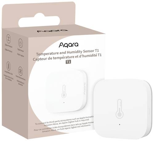 Aqara Temperatursensor und Luftfeuchtesensor TH-S02D Weiß Apple HomeKit, Alexa, Google Home von Aqara