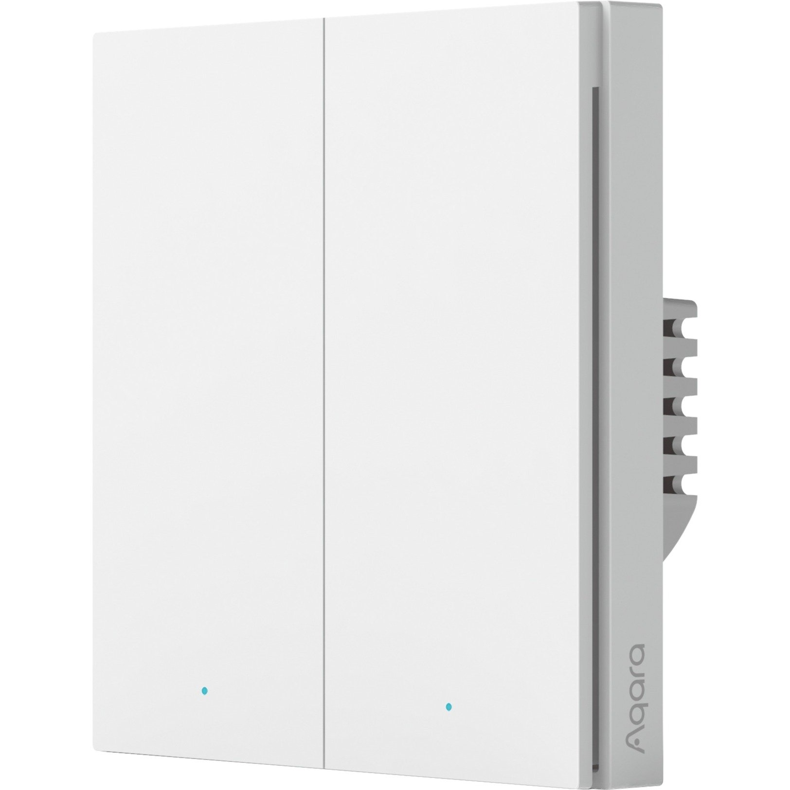 Smart Wall Switch H1 - zwei Wippen mit Neutralleiter, Taster von Aqara