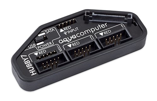 Aqua Computer 53230 HUBBY7 interner USB 2.0 Hub schwarz von Aqua Computer