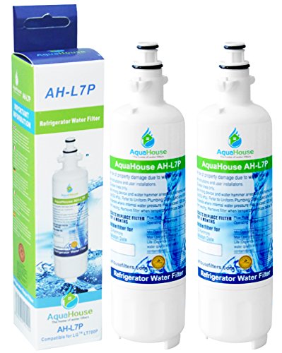 2x AH-L7P kompatibel für LG LT700P Wasserfilter, ADQ36006101, ADQ36006102, 048231783705, Sears/Kenmore 9690, 46-9690 von AquaHouse