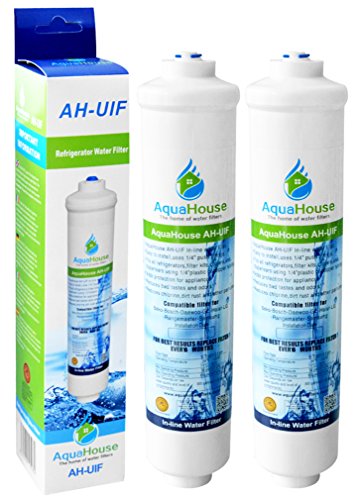 2x AquaHouse UIFA Kompatibel Filter passend für AEG Electrolux, Bosch, Bauknecht, Neff, Siemens, Hotpoint Kühlschränke mit externem Wasserfilter DD-7098/497818 von AquaHouse