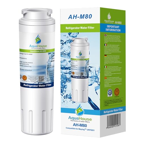 Aquahouse AH-M80 kompatibel Wasserfilter für Maytag UKF8001, UKF8001AXX, Puriclean II PUR, Amana, Admiral, KitchenAid, Kenmore, Kühlschrank Filter von AquaHouse