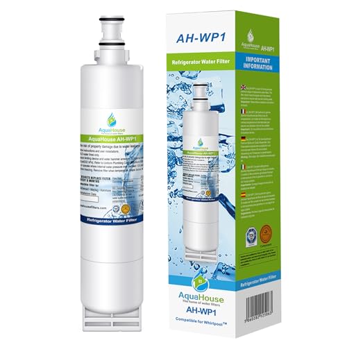 Aquahouse AH-WP1 kompatibel Wasserfilter für Whirlpool Kühlschrank SBS002, 4396508, 481281729632, 461950271171, S20BRS, SBS003 von AquaHouse