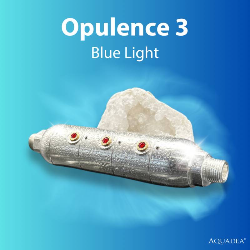 (NEU) Wasserverwirbler Inline Opulence 3 Blue Light (Aquamarin/Larima/Iolith) von Aquadea