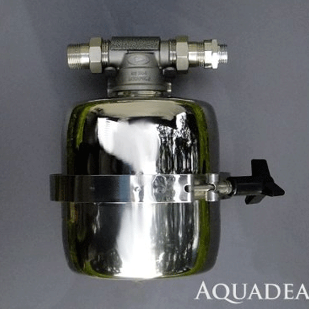 Aquadea® Dusch-Filter 12 Liter aus Edelstahl mit patentierter 2 Stufen Filterung von Aquadea