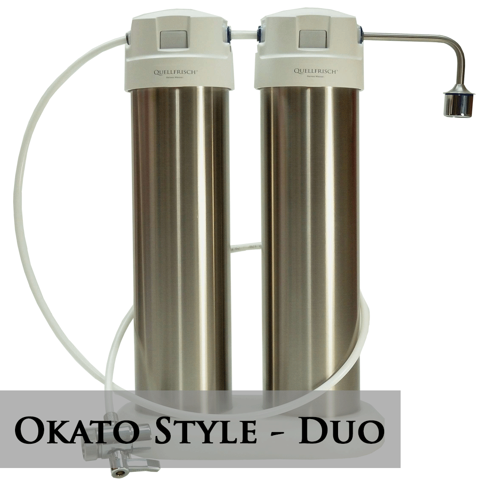 Auftischfilter Okato® Style "Duo" / "Trio" | Schadstoff- und Keimfilterung bei Leitungswasser von Aquadea
