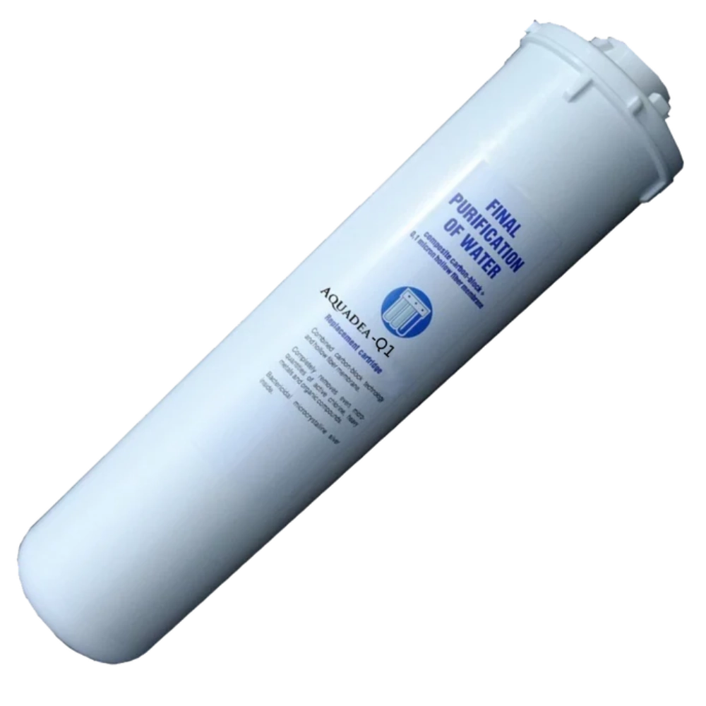 Filterkartusche "Aquadea-Q1" 2-Stufen Filterpatrone mit Keimsperre und Aktivkohleblock Filterkartusche "Aquadea-Q1" 2-Stufen Filterpatrone mit Keimsperre und Aktivkohleblock von Aquadea
