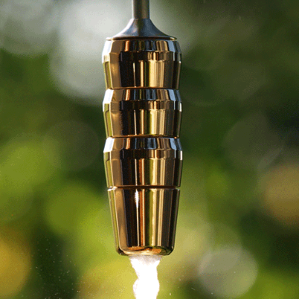Kristallwirbel®-Kammer Wasserverwirbler LifeSource "Empowerment" | Titan-Gold | Basis-Einheit von Aquadea