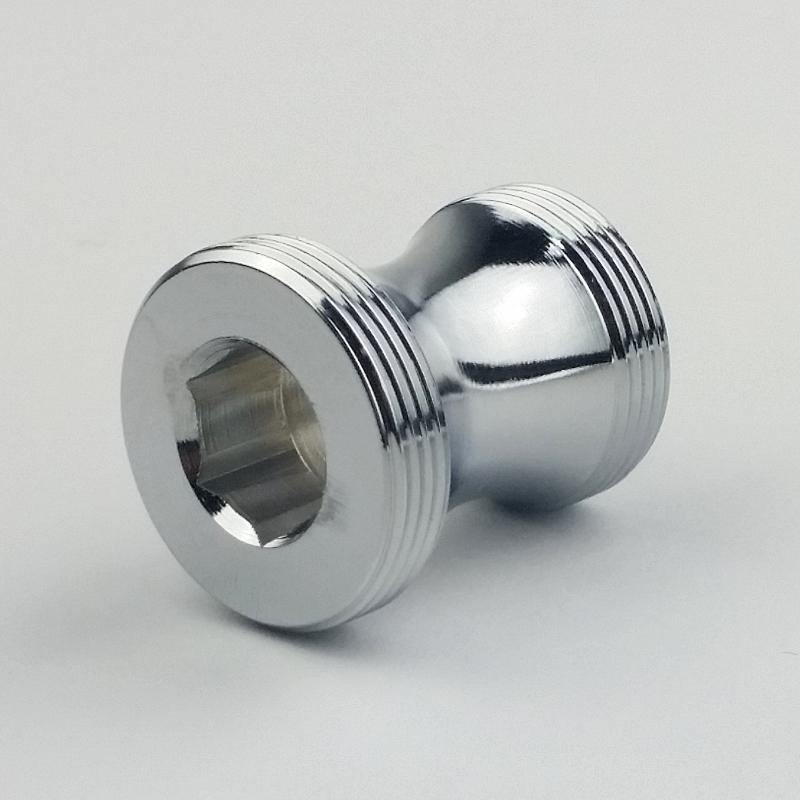 M19x1 x M22x1 Aussengewinde | Adapter M19 AG x M22 AG lang (25mm), verchromt von Aquadea