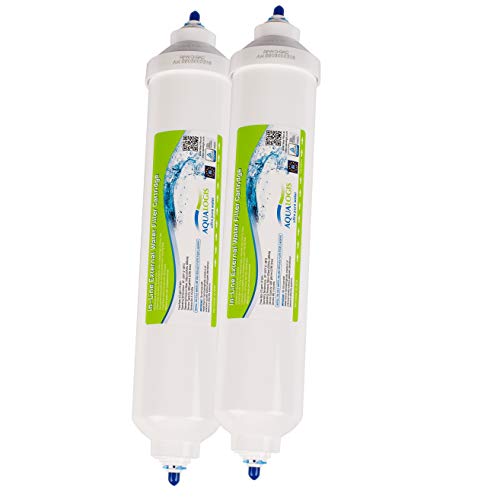Aqualogis Wasserfilter Kühlschrank Ersatz mit Daewoo, Samsung, LG, BEKO, Bosch, Siemens 1/4 Push Fit Tube Stecker (2) von Aqualogis