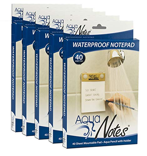 AquaNotes Wasserdichter Notizblock, 5 Stück von Aquanotes