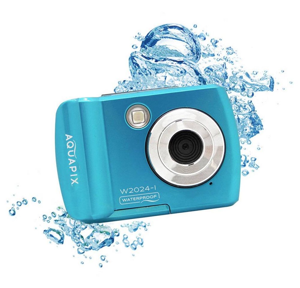 Aquapix W2024″Splash" Iceblue Unterwasserkamera Kompaktkamera (Unterwasserkamera) von Aquapix