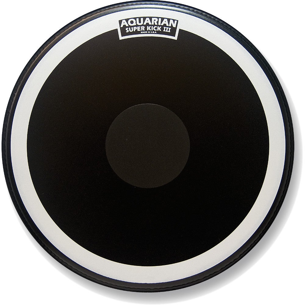 Aquarian 24 Zoll Super Kick III Schlagfell für Bass Drum, schwarz Aquarian 24 Zoll Super Kick III Schlagfell für Bass Drum, schwarz von Aquarian